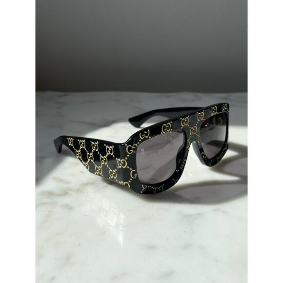 NEW Gucci GG0983S Logo Black Oversized Sunglasses $955 main image 15